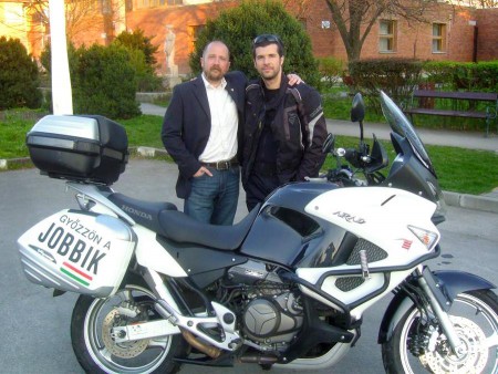 Budai Lóránt barátommal, a 2014-es országgyűlési választás hajrájában